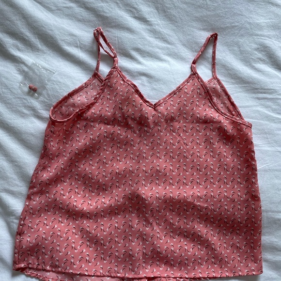 PRINTED BUTTON DOWN TANK TOP - Picture 4 of 5